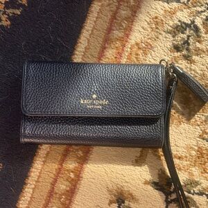 Kate Spade Midnight Black Wristlet